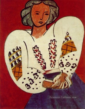 Abstraite et décorative œuvres - La blouse roumaine fauve